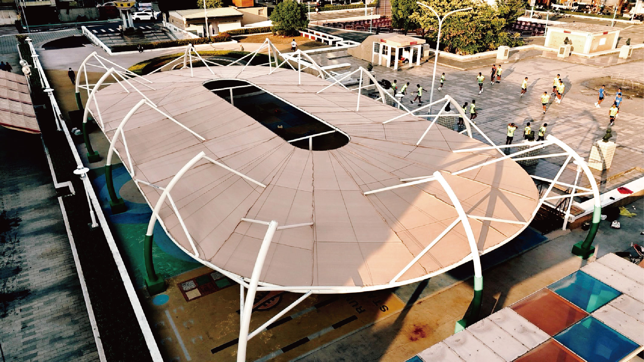 嘉義市中正公園膜結構遮陽案例