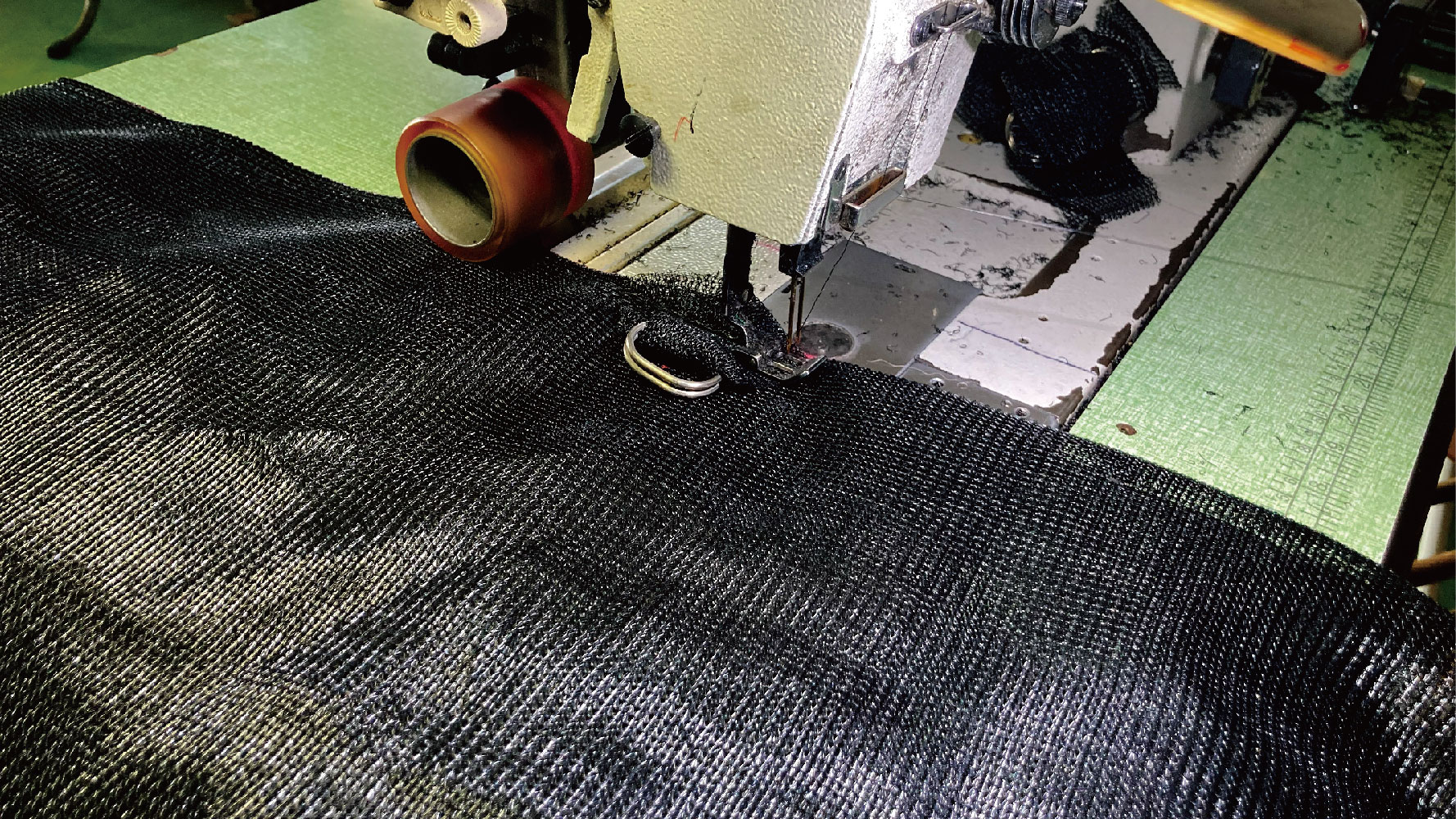 遮陽網針車縫紉補強