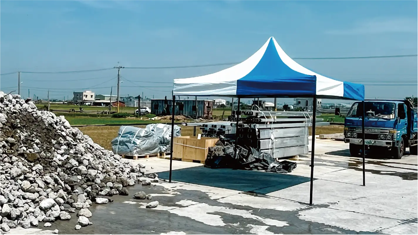 工地帳篷製造商：高遮陽係數工地帳篷，提供熱危害補助案現貨供應