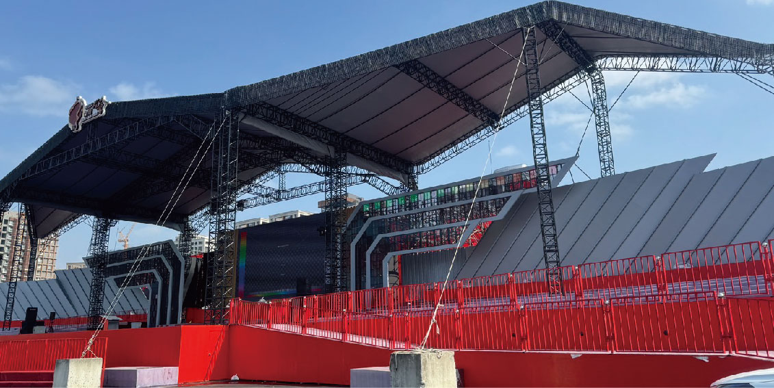 2025台灣燈會 × 振盛塑膠—主舞台頂棚帆布結構